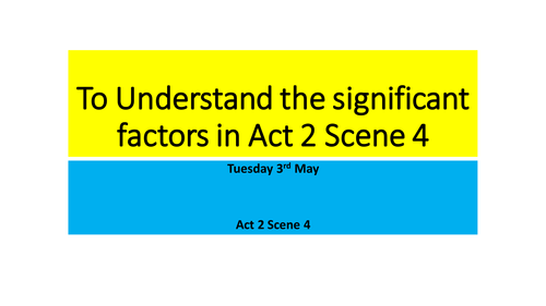 AQA Romeo and Juliet Act 2 Scene 4 | Teaching Resources
