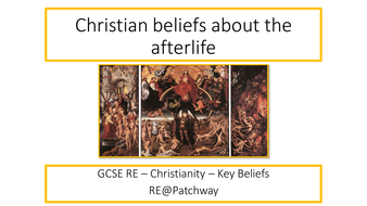 New AQA RE GCSE specification - Christian beliefs about the afterlife ...