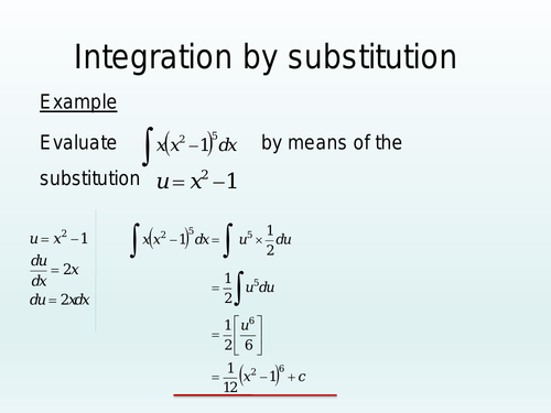 integration-by-substitution-teaching-resources