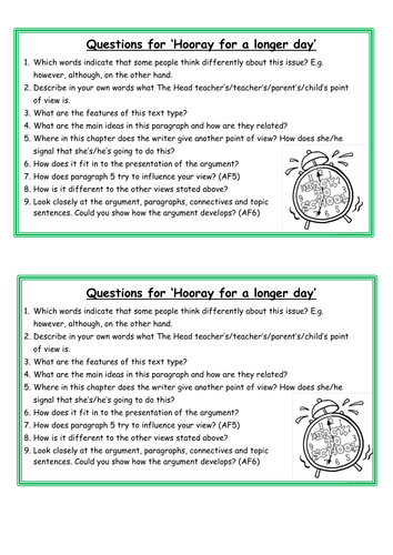 Year 5 Comprehension Lesson - Skimming, scanning and summarising