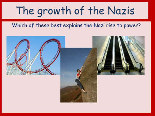 Growth of the Nazis; Essay writing