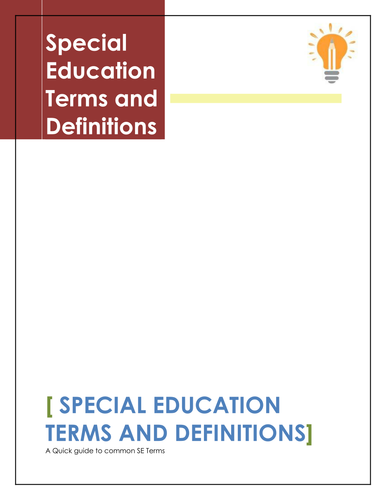 special-education-terms-teaching-resources