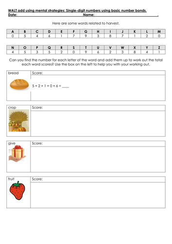 Harvest Activities | Teaching Resources