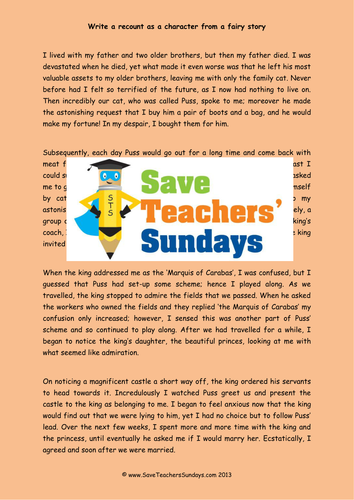 Recounting a Story Lesson Plan and Resources | Teaching Resources