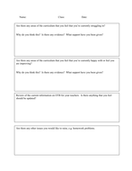 Pupil Interview and Observation Template for Curriculum Support ...