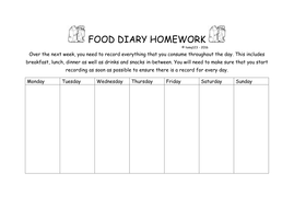 Free homework planner printable picture