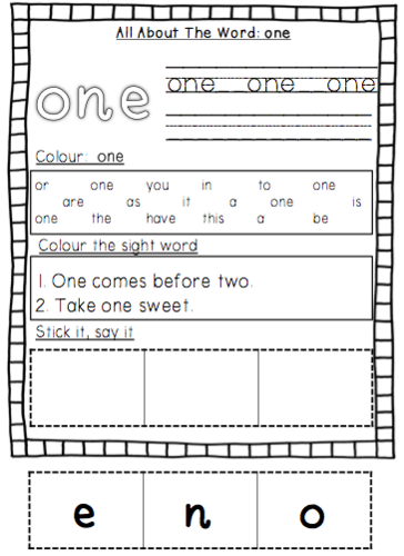 Fry's Sight Words Pack 2 (Words 26-50) | Teaching Resources