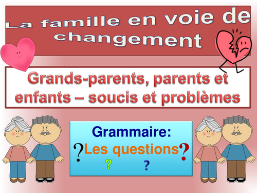 Famille: Grand-parents, parents - Soucis et problèmes  AS Level / French / New