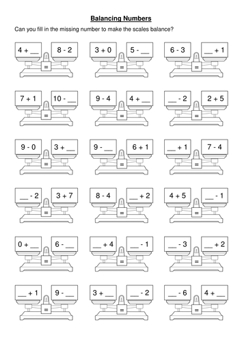 Balancing Numbers | Teaching Resources