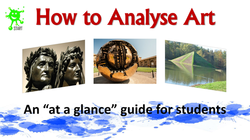 A level and GCSE ART. How to analyse artwork