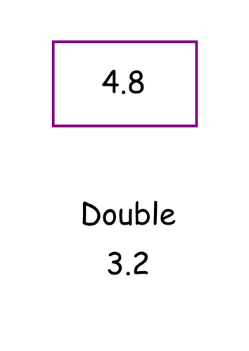 Doubling Decimal Numbers - Treasure Hunt Game