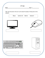 Parts of a computer | Teaching Resources