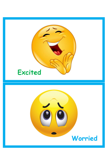 😊 Emoji Emotion Cards, Primary Resource