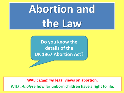 Abortion and the law in the UK