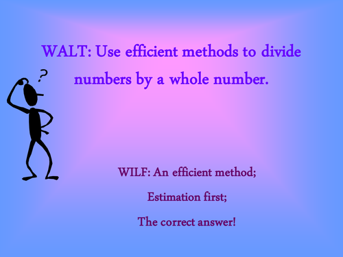 Mental division year 5 and 6