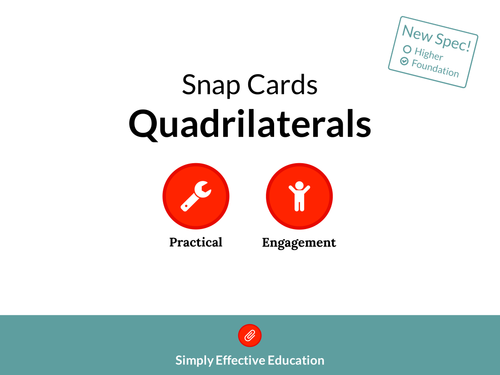 Quadrilaterals (Snap Cards)