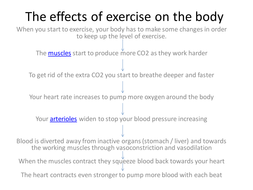 The effects of exercise on your body | Teaching Resources