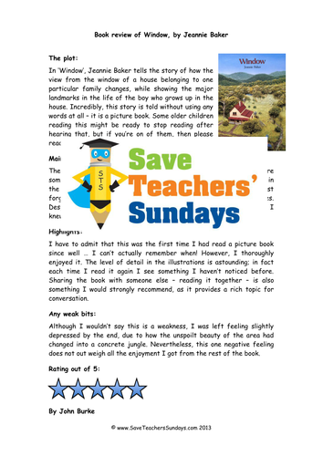 Book Review Comprehension Lesson Plan and Worksheets | Teaching Resources