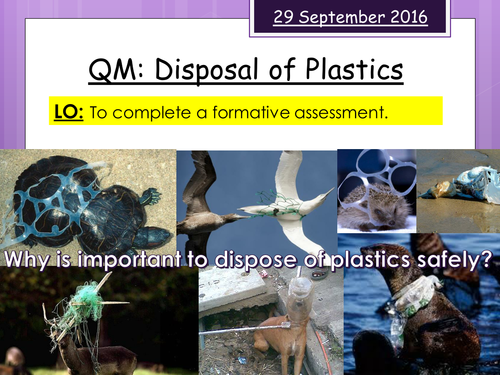 Disposal of Plastic Quality Mark Assessment (FULL RESOURCE PACK)