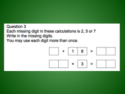 reasoning and problem solving ks2