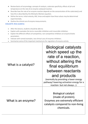 Enzymes.