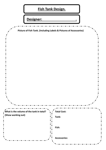 Volume of Shapes Fish Tanks | Teaching Resources