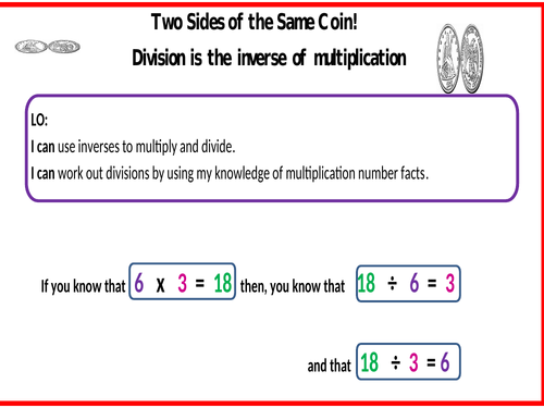  Multiplication and Division Inverse Operations Teaching Resources