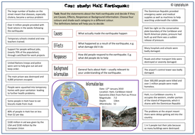 haiti earthquake case study gcse