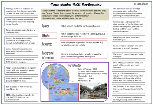 haiti earthquake case study geography gcse