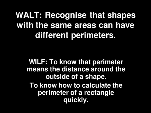 Area and Perimeter Year 6 Powerpoint