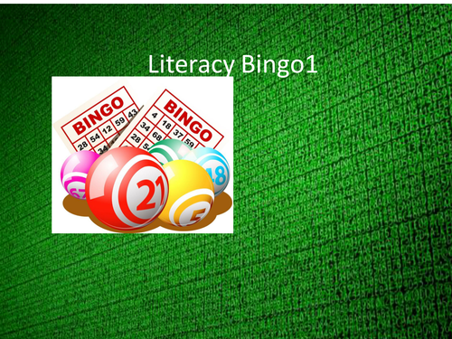 Literacy Bingo (with free starters)