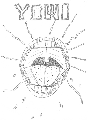 Halloween: Yowl Colouring Sheet