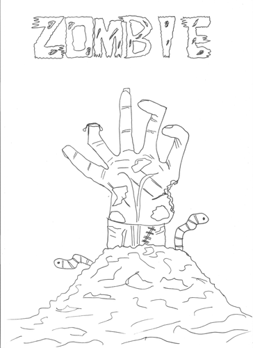 Halloween: Zombie Colouring Sheet