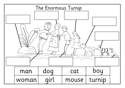 early phonics years worksheets by Autumn  robbyn resource story pack Enormous harvest Turnip The