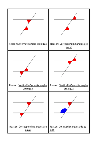 Angle Facts with Parallel Lines Resources | Tes