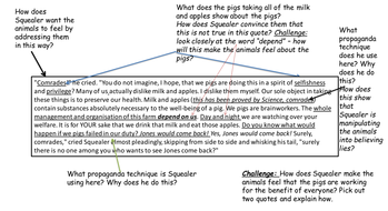 Squealers speech ethos pathos logos picture