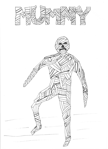 Halloween Alphabet: Mummy