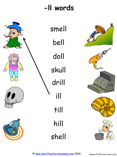 LL Phonics Worksheets, Activities, Flash Cards and Other Teaching ...