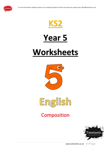 year 5 english creative writing