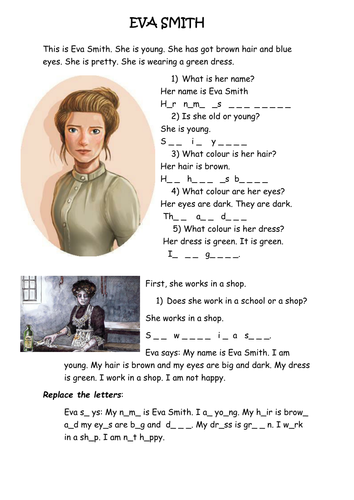 Eva Smith for beginners | Teaching Resources