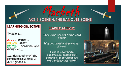 Macbeth: Act 3 Scene 4 - The Ghost (Banquet) Scene!