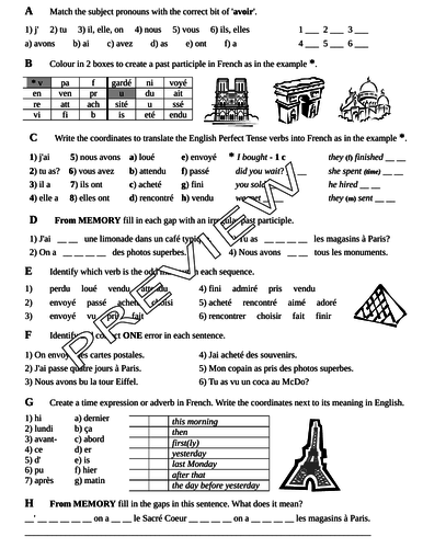 4 Irregular (and some Regular) Verbs in the Perfect Tense- Studio book 2; Module 2