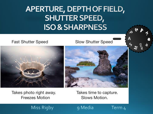 Photography - aperture, depth of field, shutter speed, ISO and ...