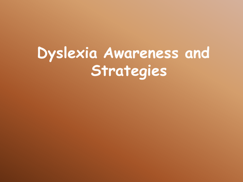 Dyslexia Strategies