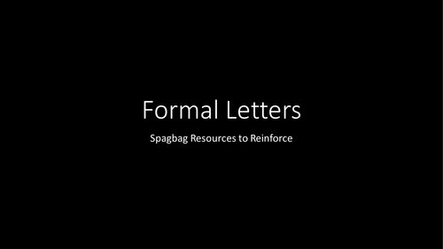 Formal Letters