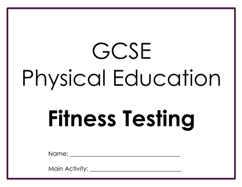 GCSE PE Components Of Fitness Testing Booklet OCR 2016 | Teaching Resources