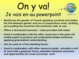 KS2-3 French: Francophone countries - lessons and resource pack 2