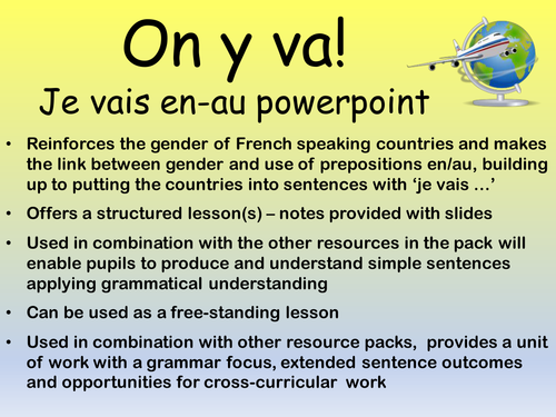 KS2-3 French: Francophone countries - lessons and resource pack 2