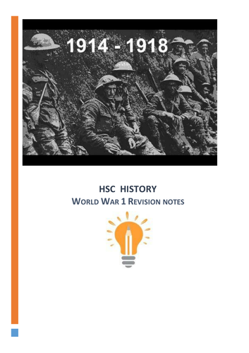 HSC History World War 1 Notes