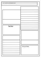 A blank information text template | Teaching Resources